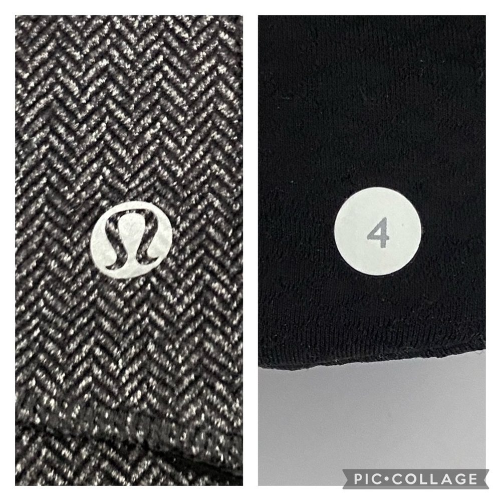 Lululemon Think Fast Pullover Heathered Herringbone Heathered Black Rulu Size 4 - Picture 12 of 13